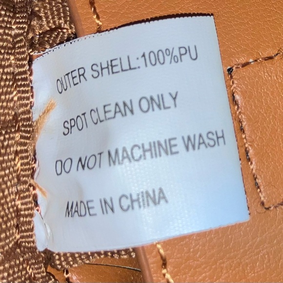 Woven Tan Tote Bag - Picture 6 of 6